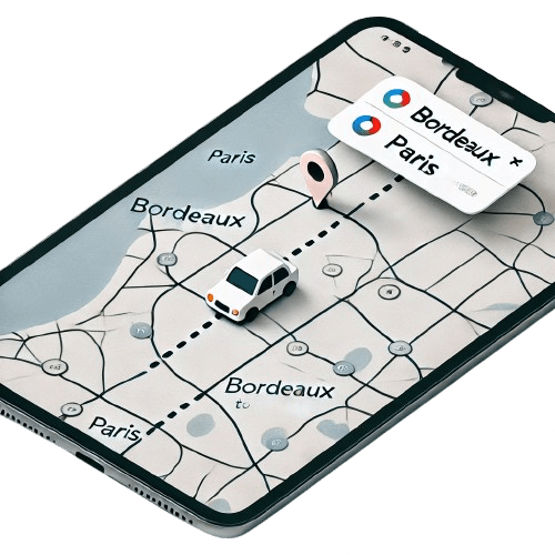 trajet bordeaux Paris avec notre chauffeur